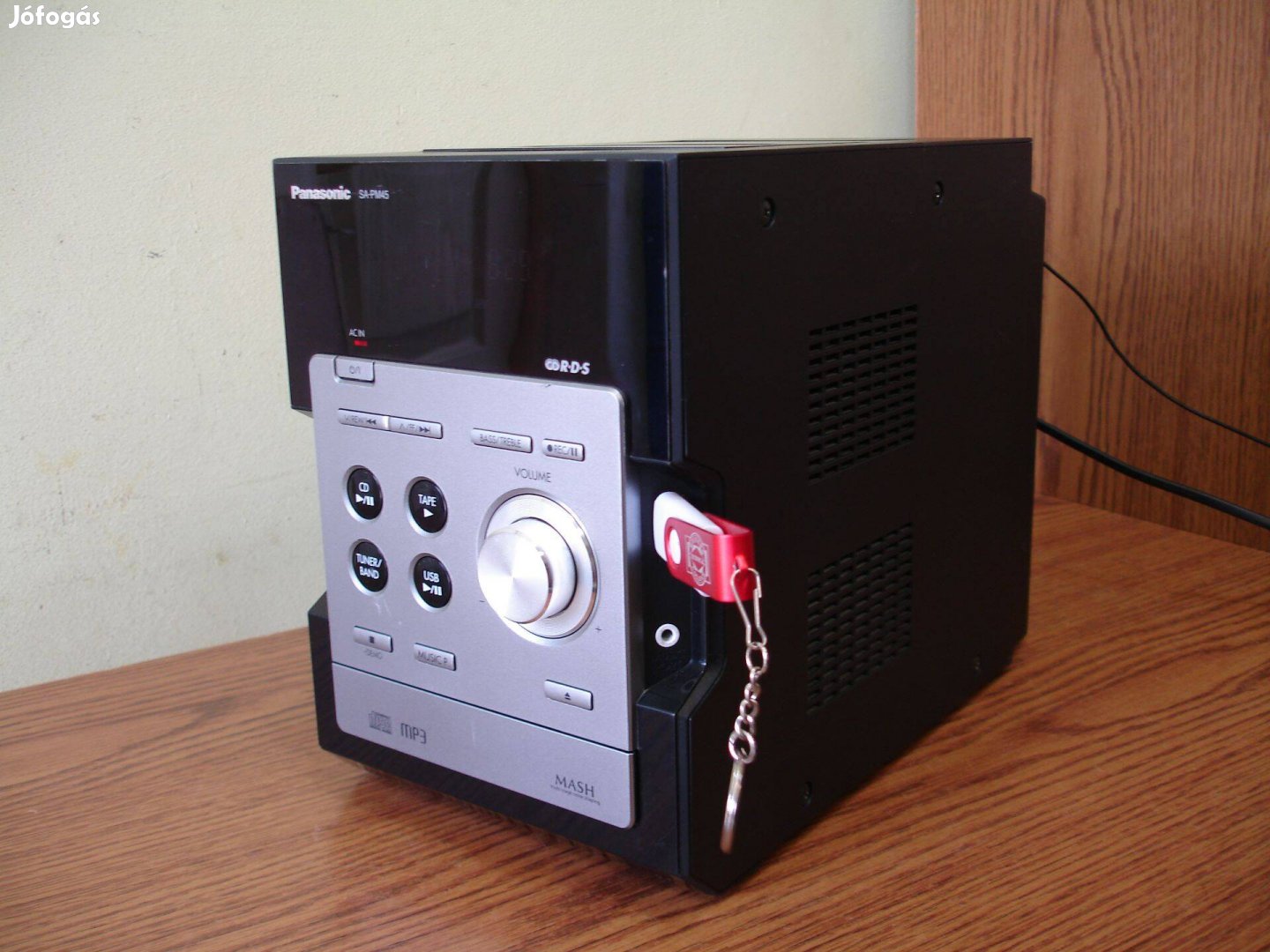 Panasonic SA-PM45 mikro hifi RDS rádió tuner - magnó - MP3 - USB - CD