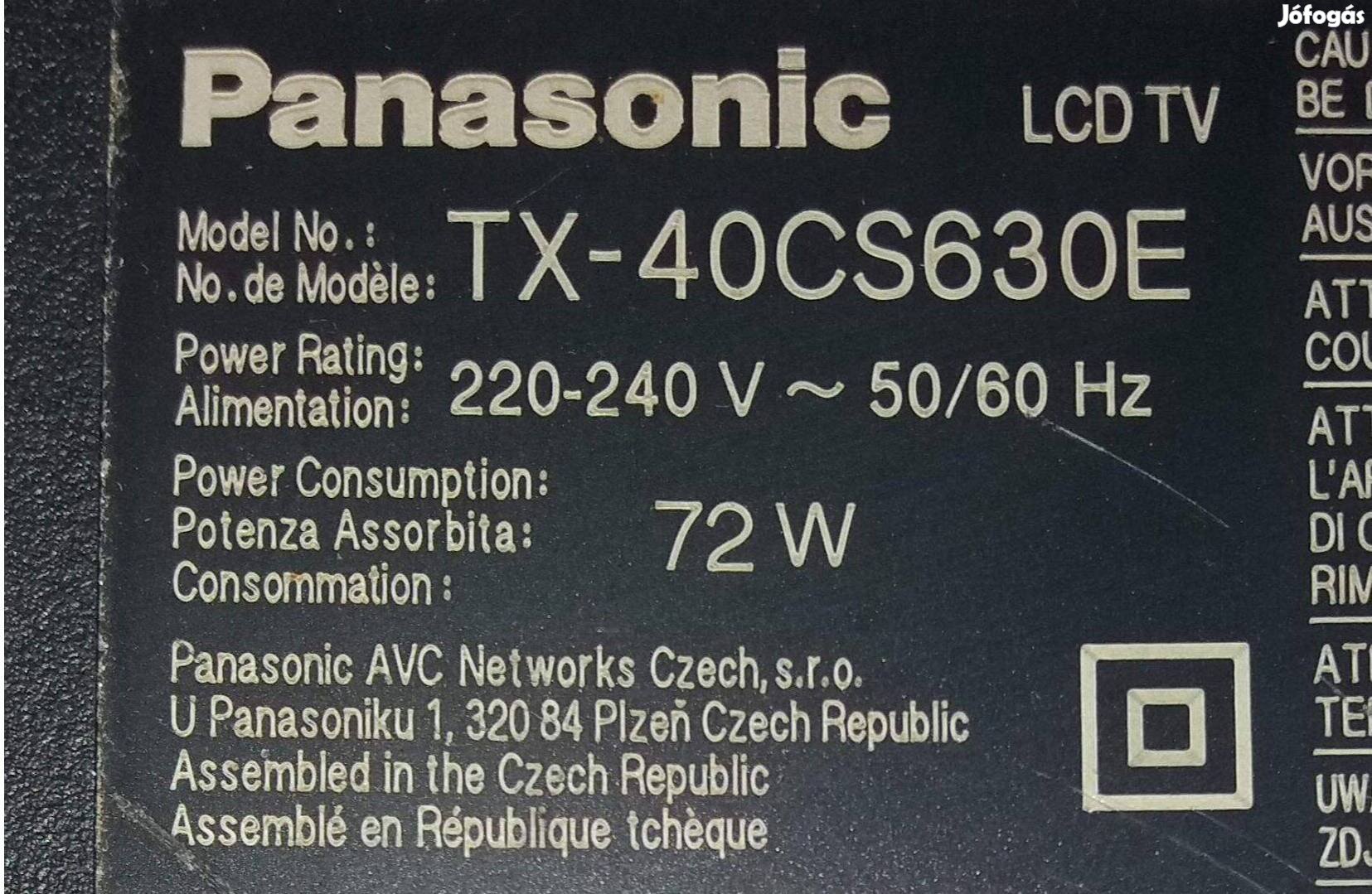 Panasonic TX-40CS630E LED tv háttér világítás LED csík alu hűtéssel