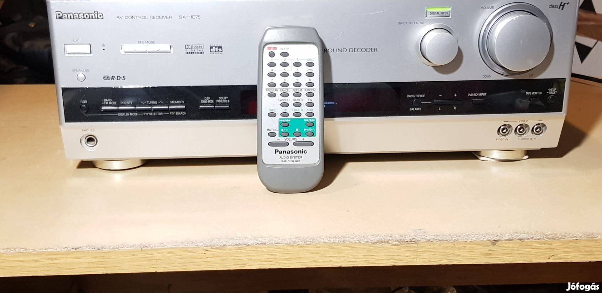 PanasonicTechnics SA távval nagyteljesítményű rádiós