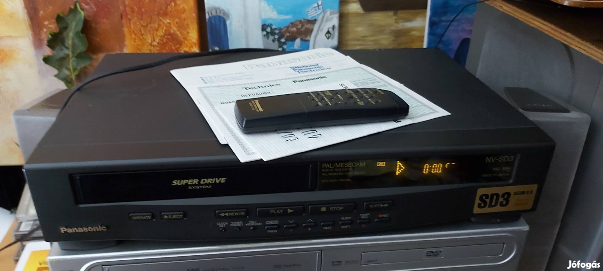 Panasonic VHS videó rekorder gyári állapotban csere is