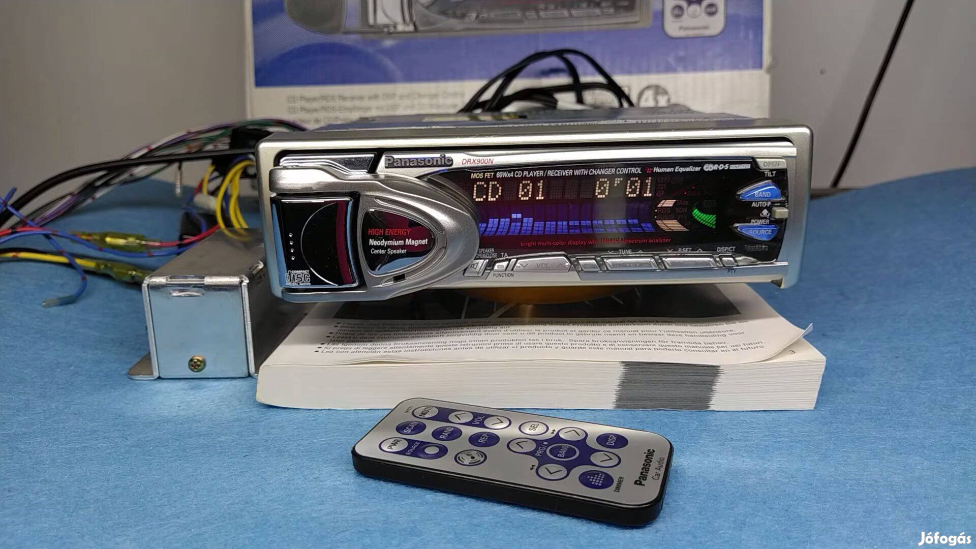 Panasonic cq-drx900n autó rádió cd lejátszó csúcsmodell mosfet 4 x 60