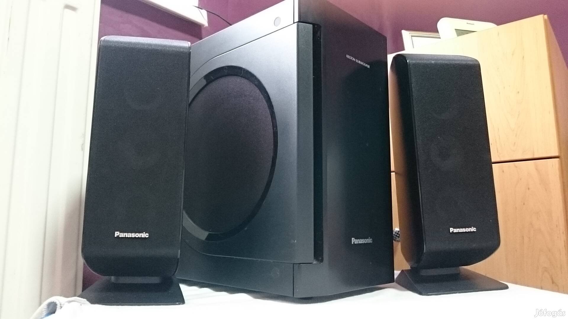 Panasonic hangfal szett, subwoofer, mélynyomó, front hangsugárzó 