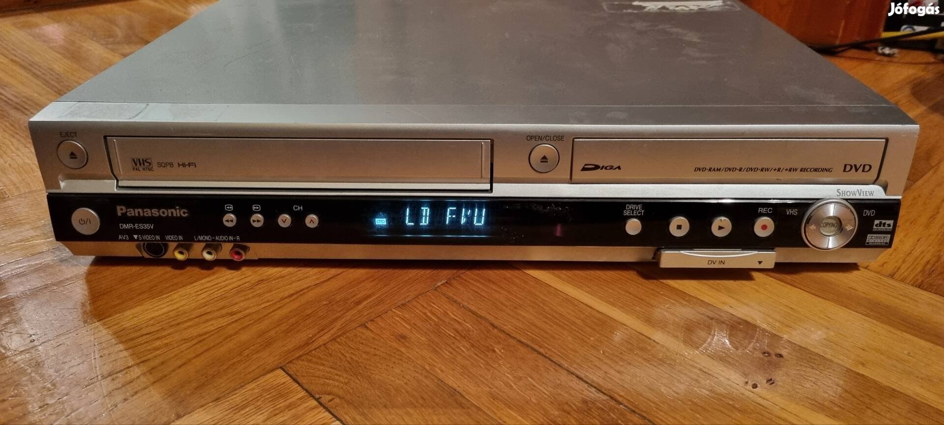 Panasonic hi-fi vhs, dvd kombo hibás 