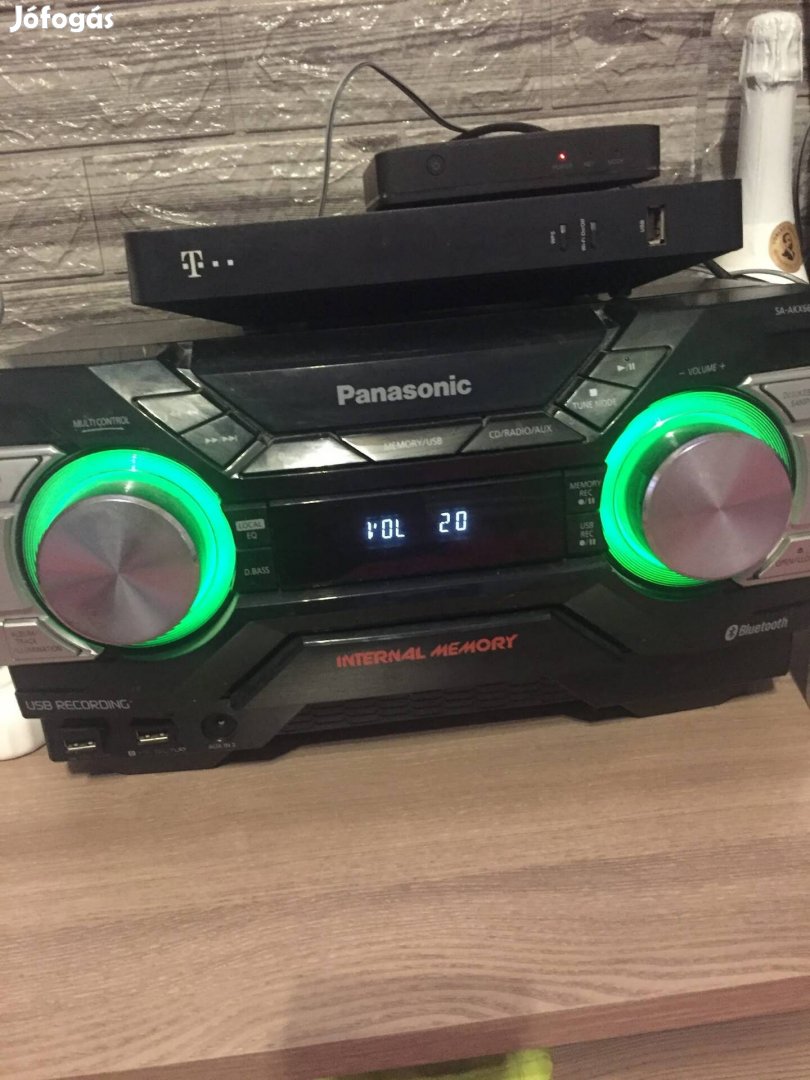 Panasonic hifi torony jó erős 