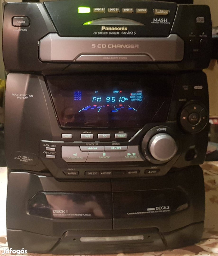 Panasonic nagyteljesítményű hifi jó állapotban 9