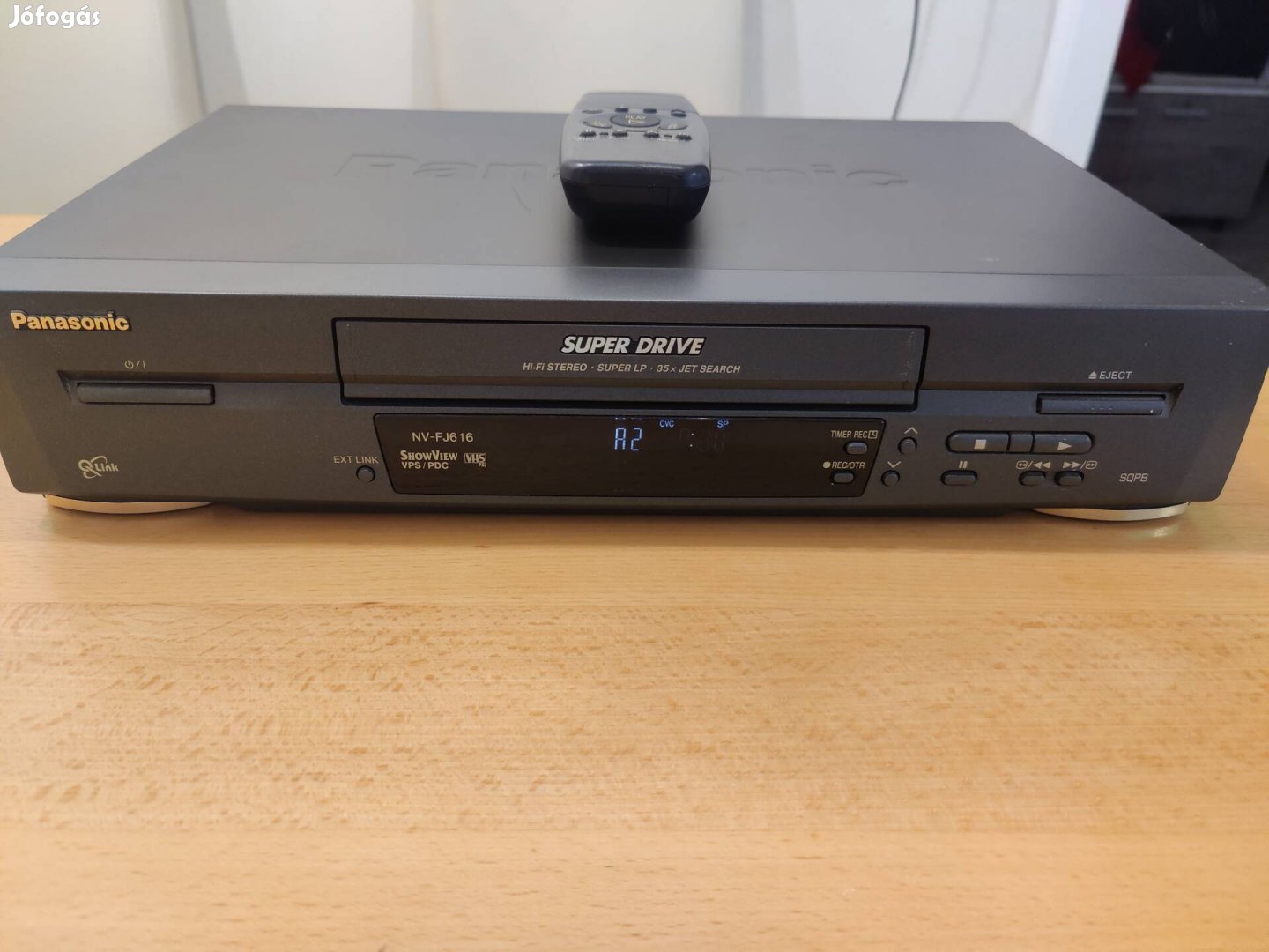 Panasonic nv-fj 616 hifi stereo video videomagnó távirányítóval