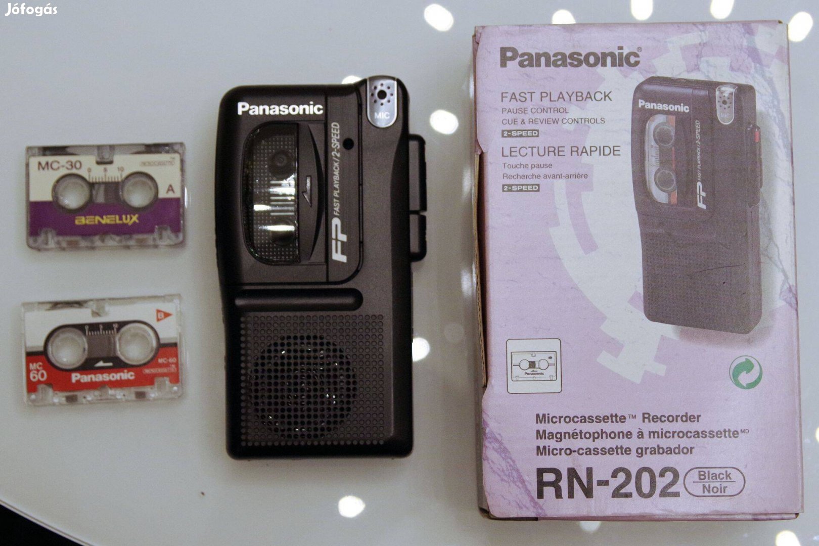 Panasonic retro kazettás diktafon, gyári új állapotban