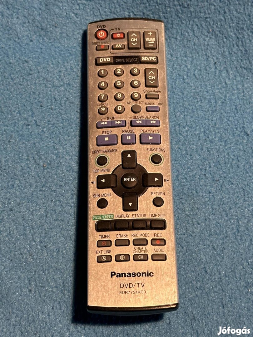 Panasonic tv/dvd távirányító