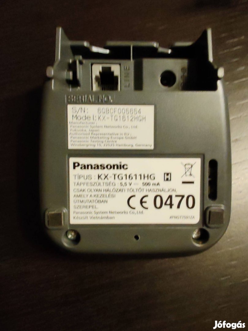 Panasonic vezetéknélküli dual telefon.