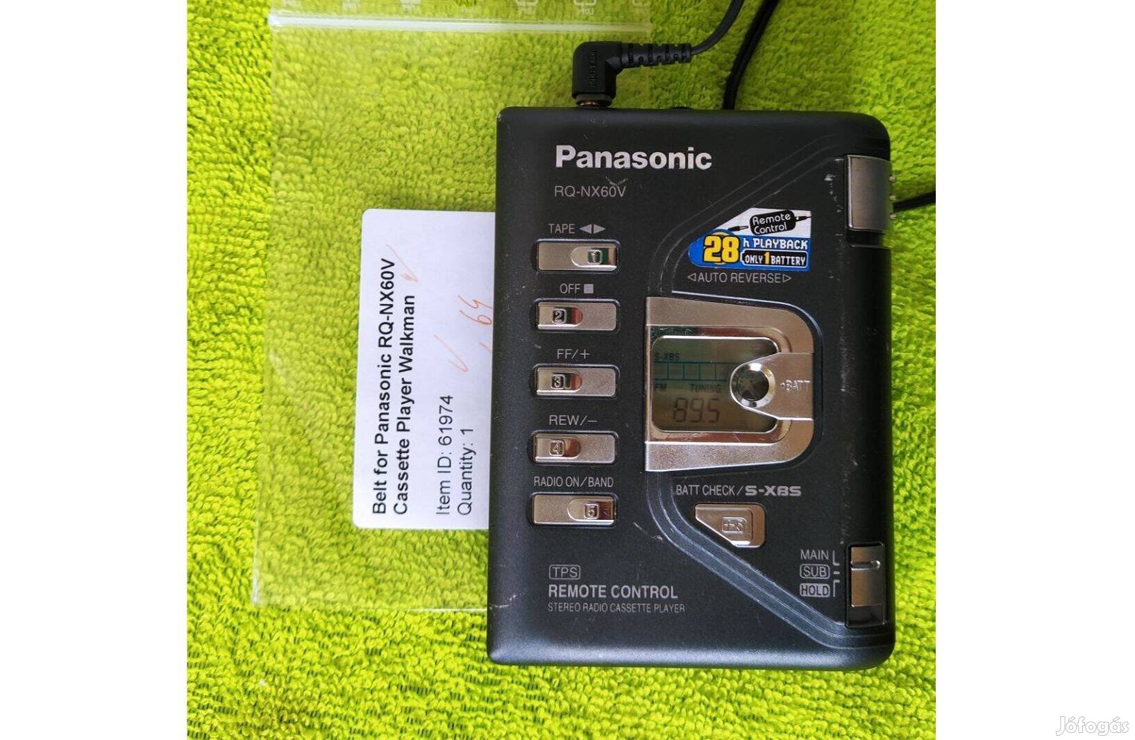 Panasonic walkman full fém ház új szíj rádiós