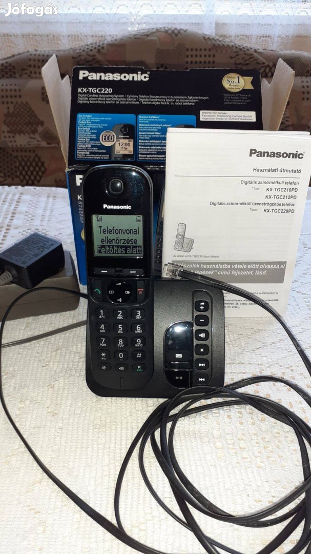 Panasonic zsinór nélküli üzenetrögzítős telefon