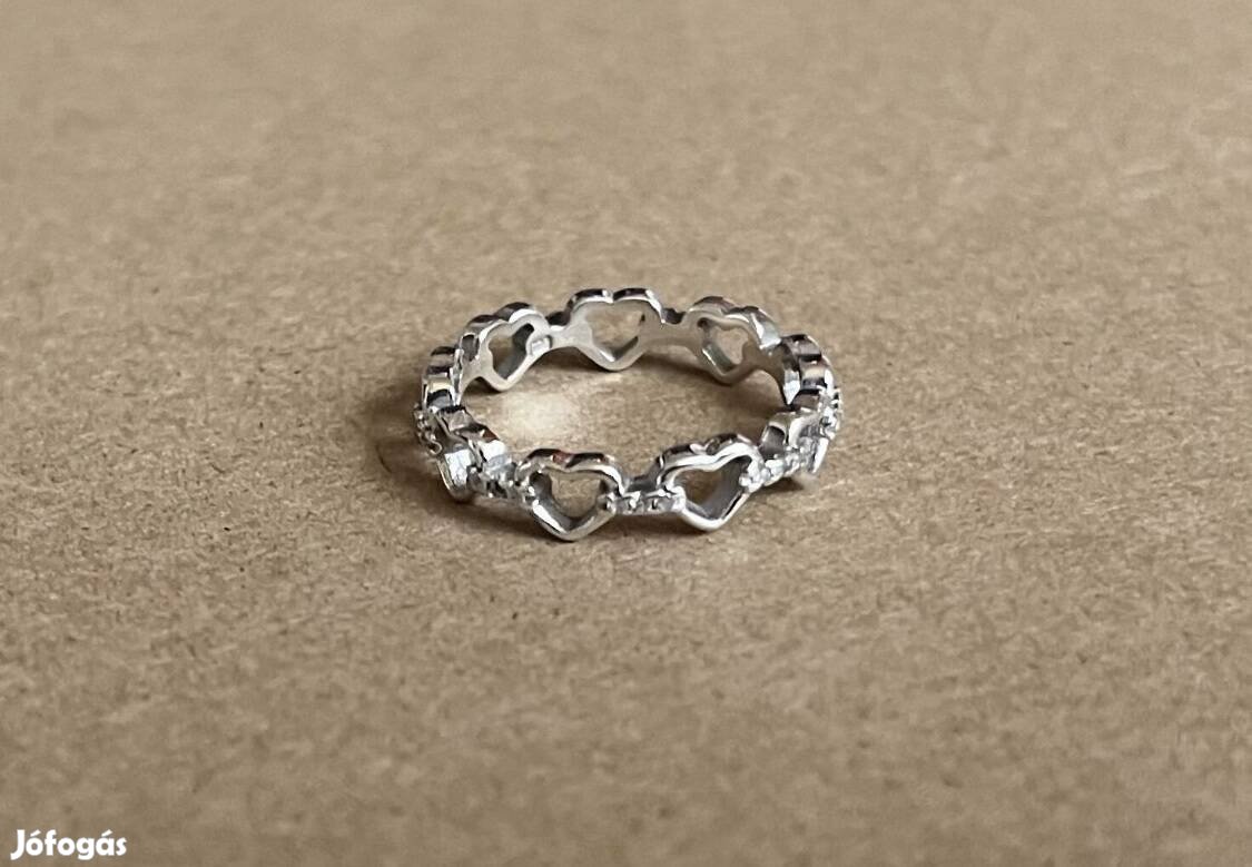 Pandora 925 Sterling szív ezüst gyűrű