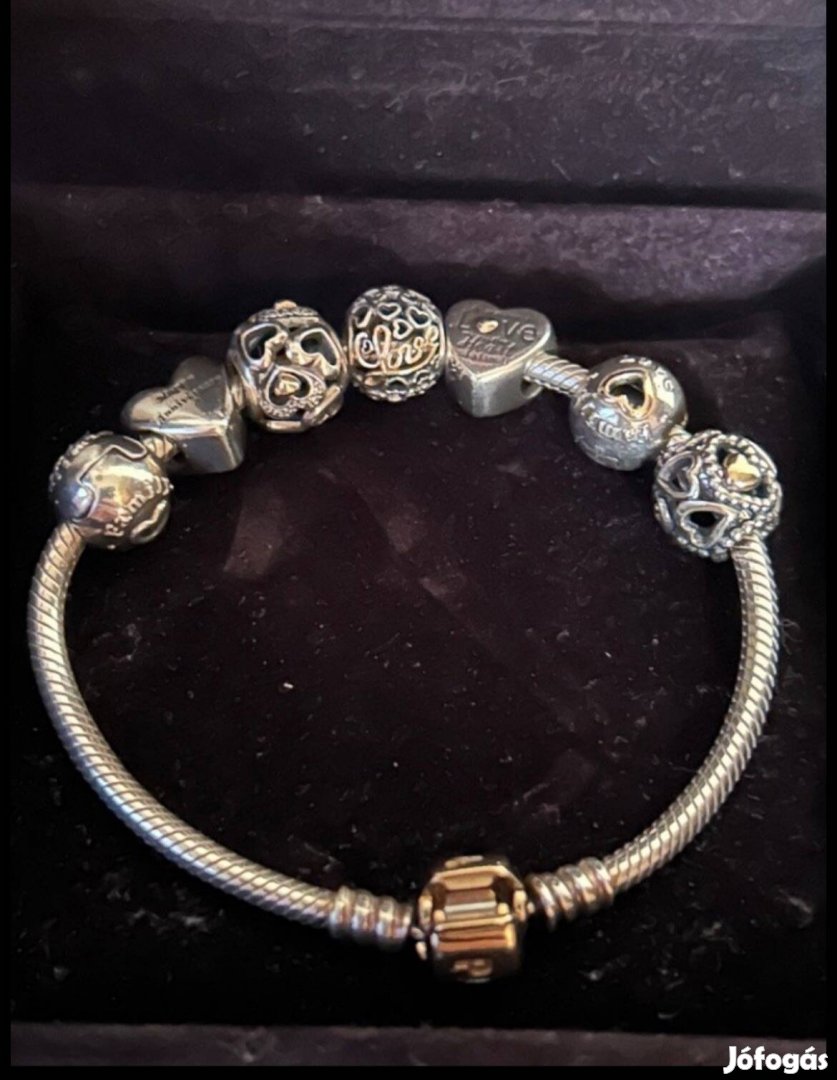 Pandora kígyólánc + 7 charm