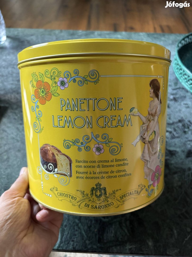 Panettone lemon cream üres fémdoboz eladó