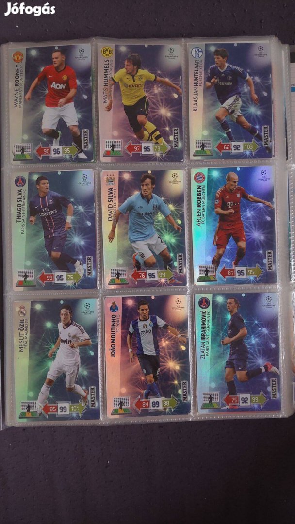 Panini Adrenalyn XL 2012-2013 Champions League Master kártyák