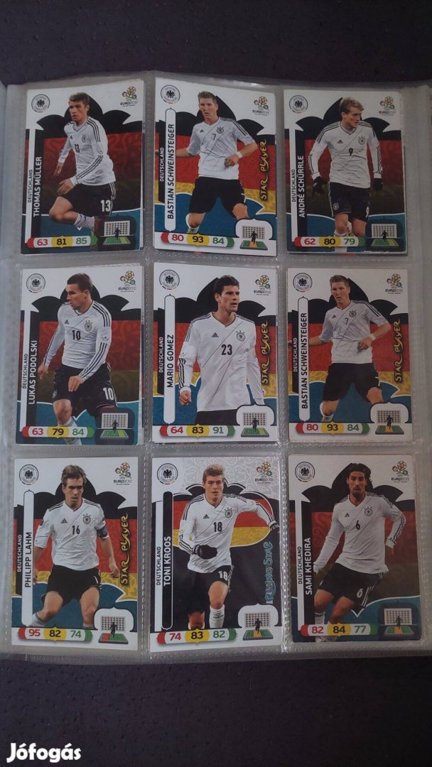 Panini Adrenalyn XL EURO 2012 kártyák