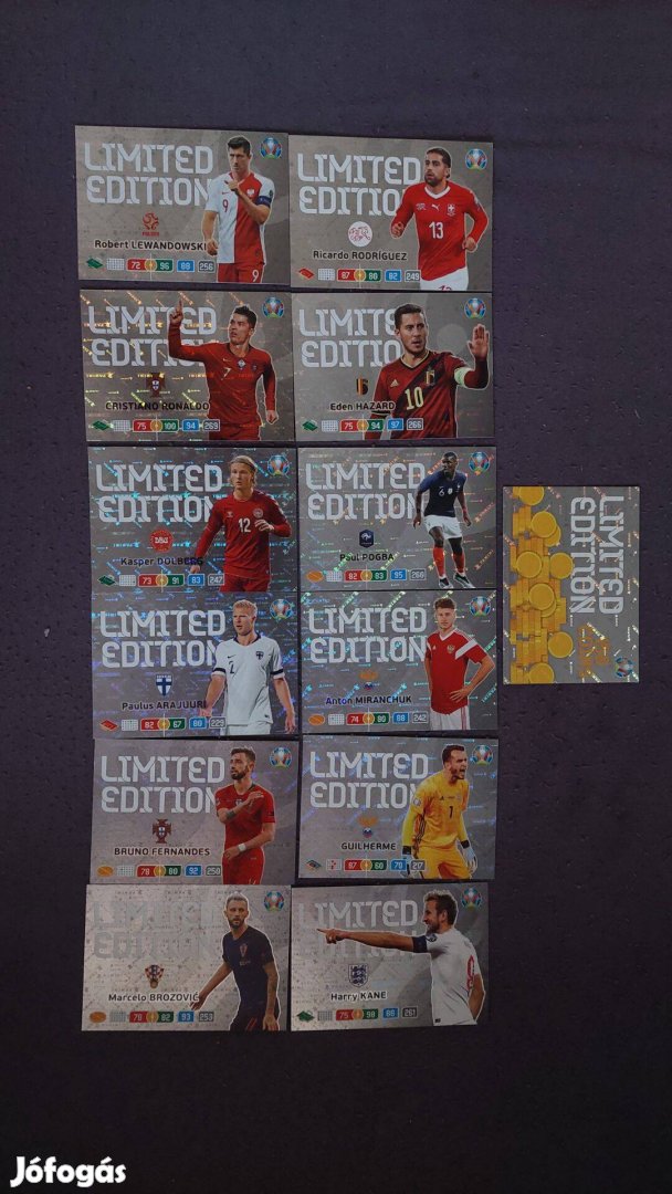 Panini Adrenalyn XL EURO 2020 Limited Edition kártyák