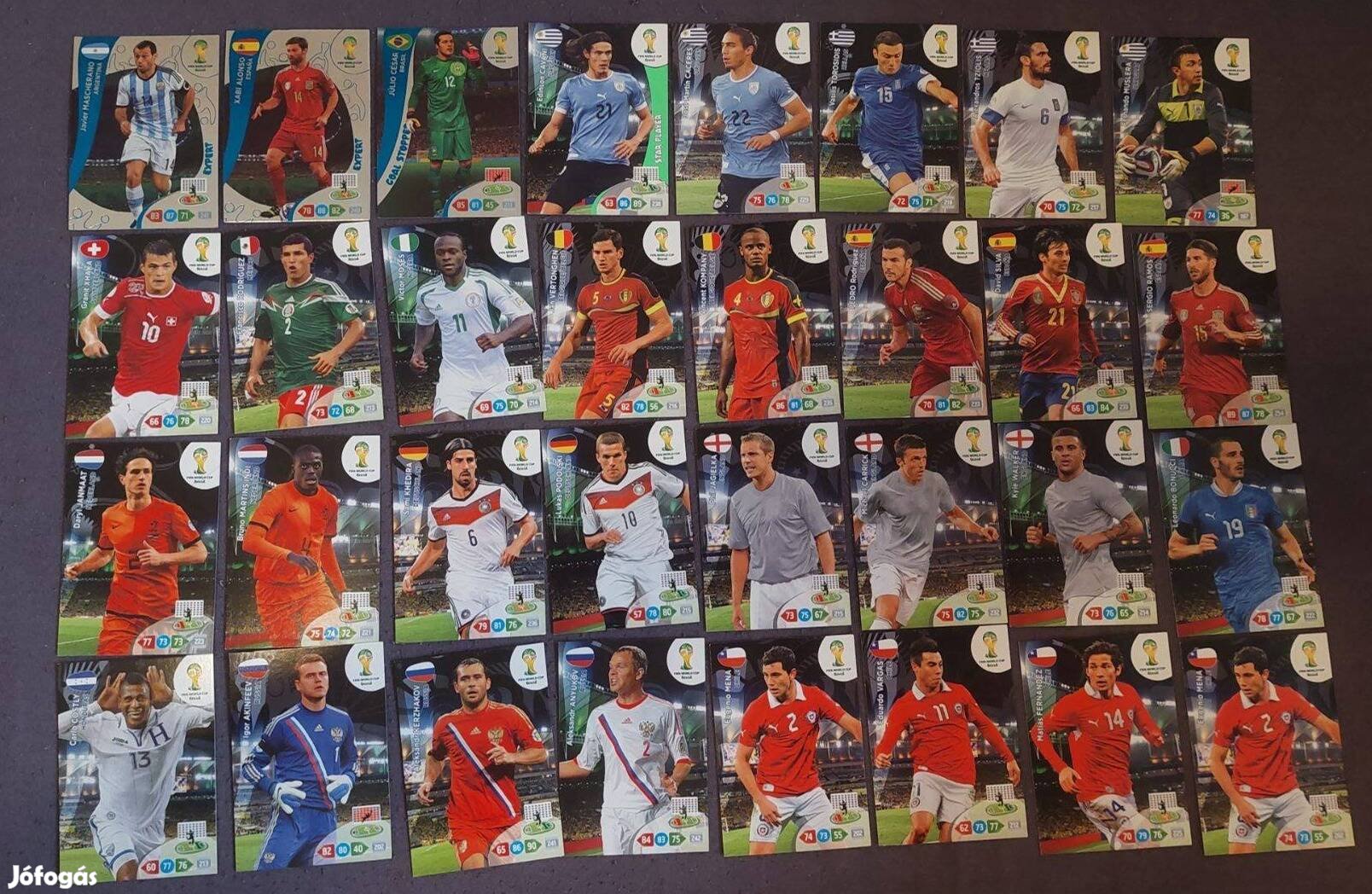 Panini Adrenalyn XL World Cup 2014 kártyák