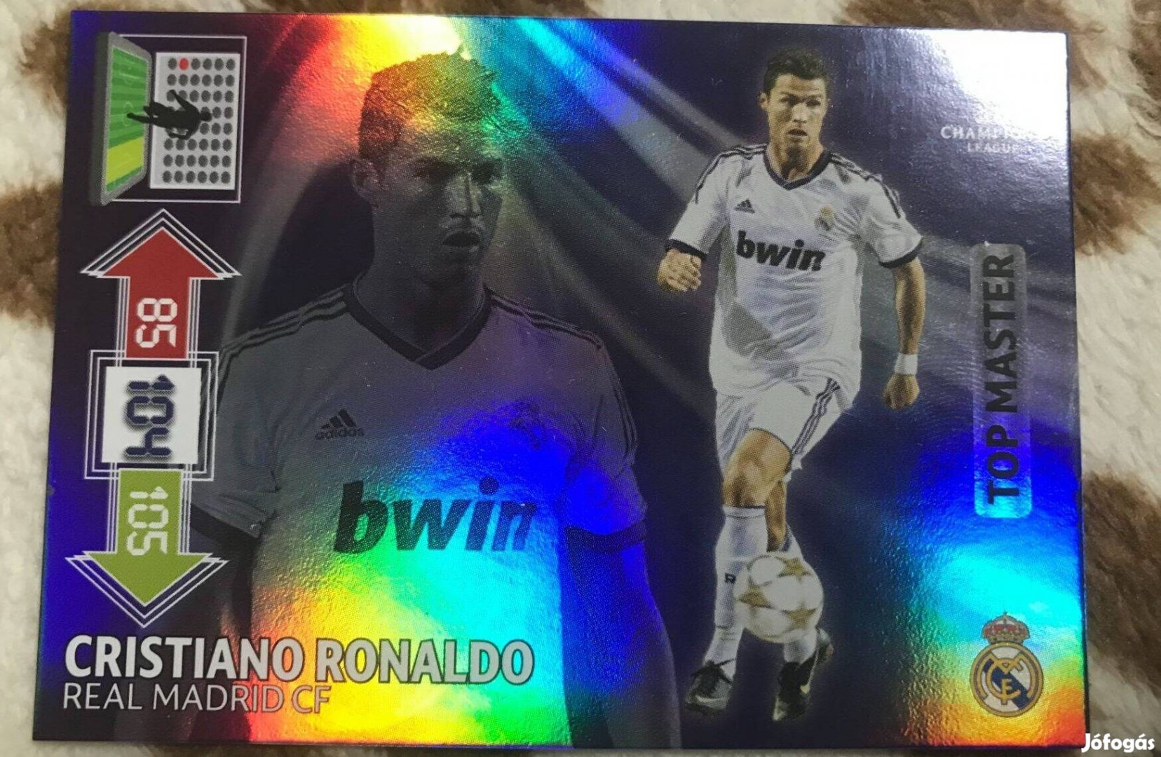 Panini Champions League 2012/13 Ronaldo top master kártya