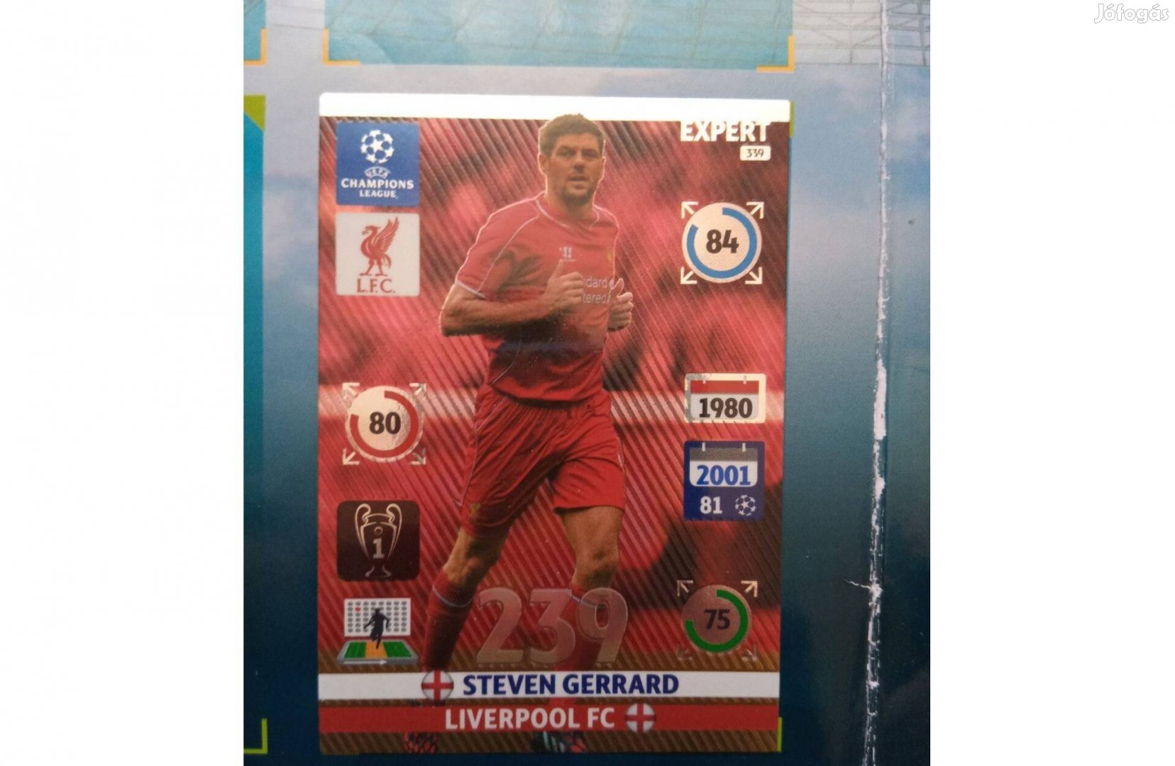 Panini Champions League 2014-2015 Adrenalyn XL Steven Gerrard kártya