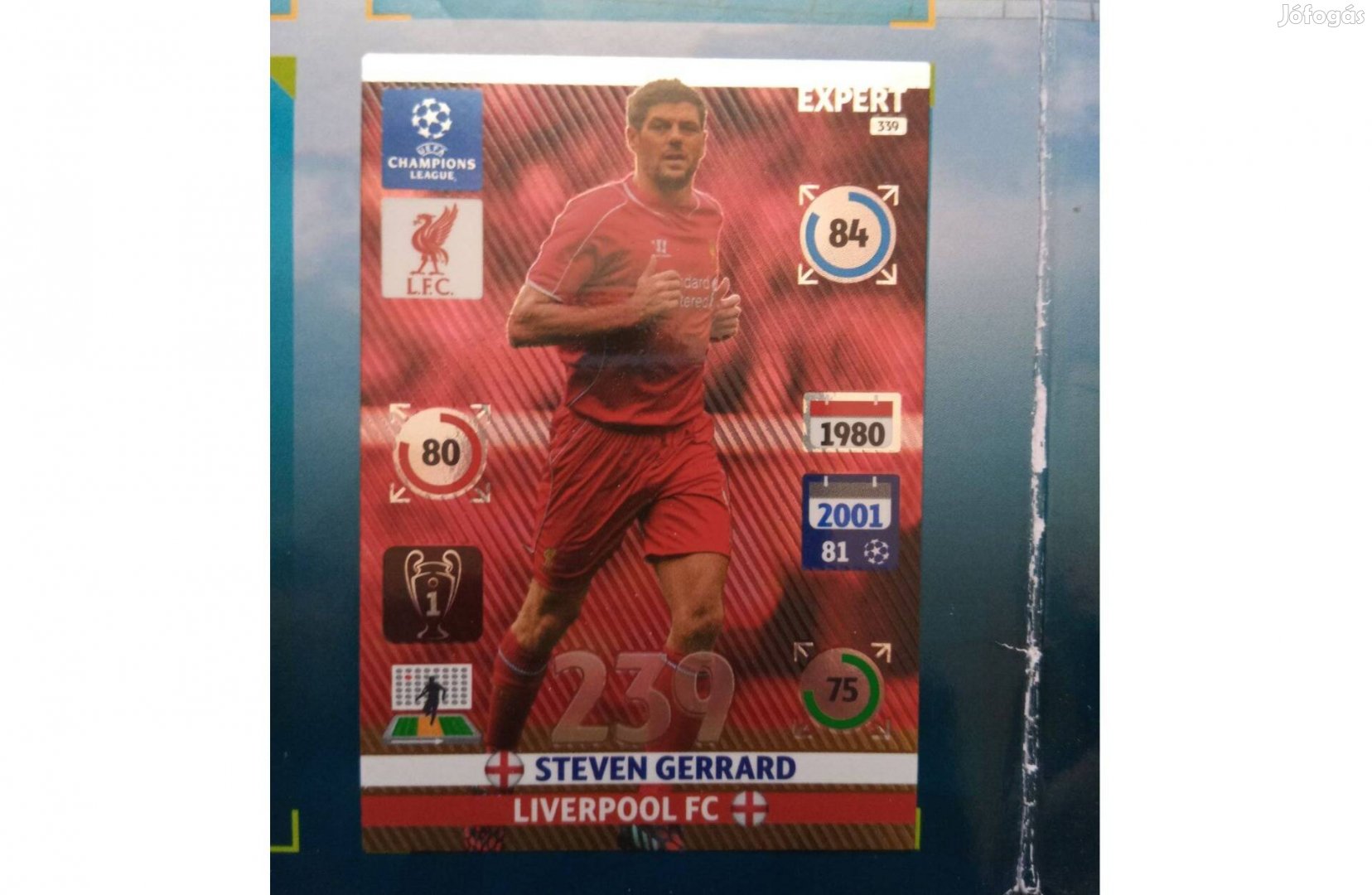 Panini Champions League 2014-2015 Gerrard Liverpool focis