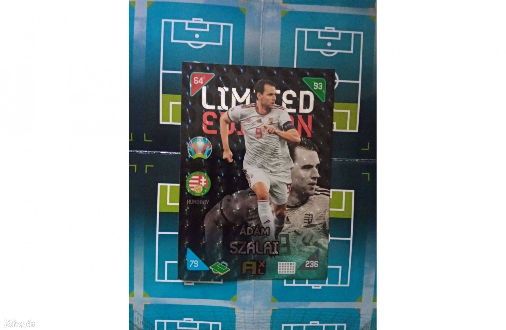 Panini EURO 2020 kick off 2021 Szalai Ádám XXL Limited focis kártya