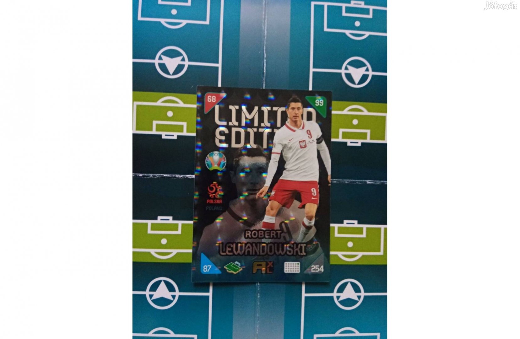 Panini Euro 2021 Kick Off Lewandowski Limited kártya