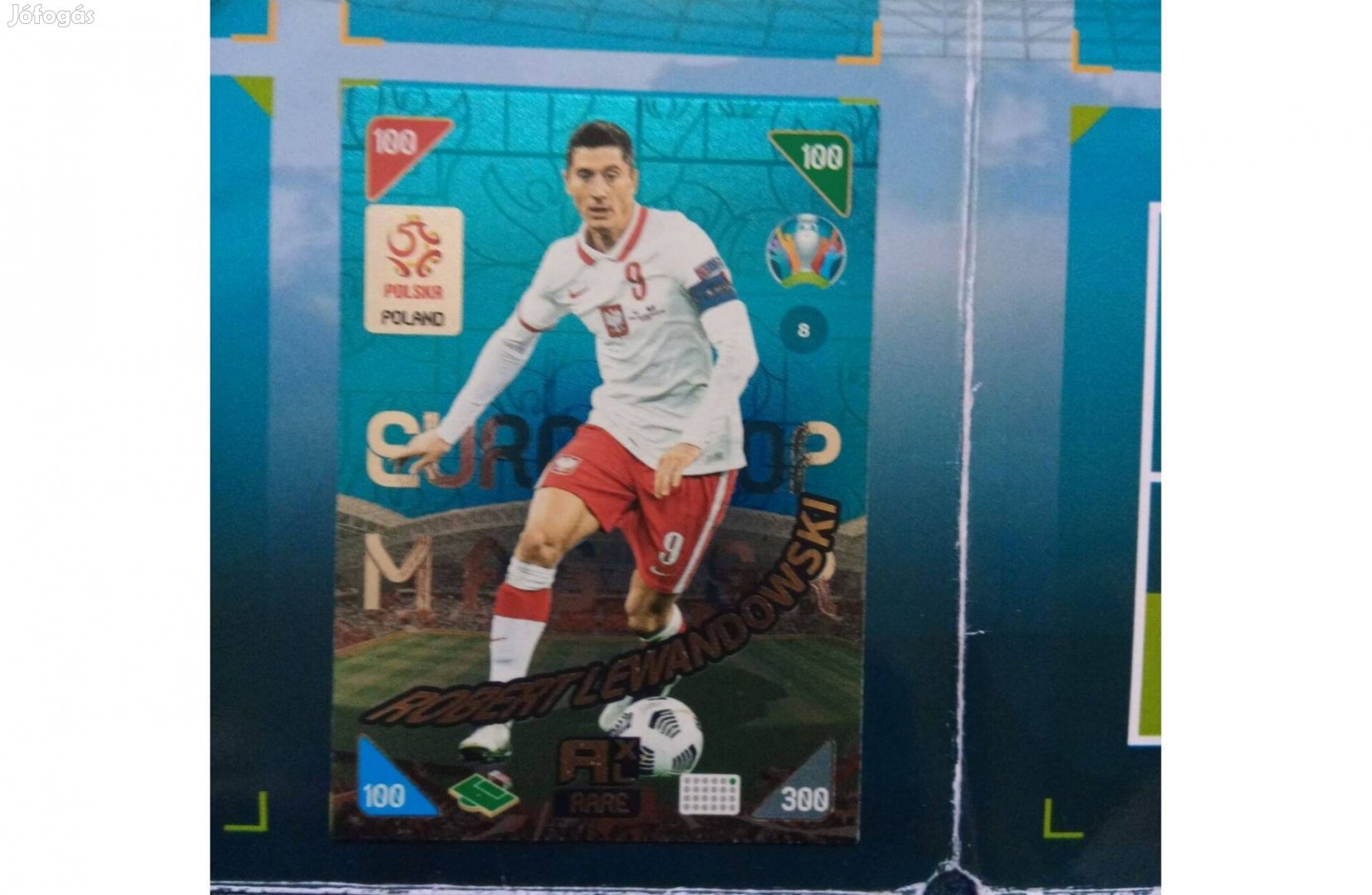 Panini Euro 2021 kick off Lewandowski Euro Top Master focis kártya