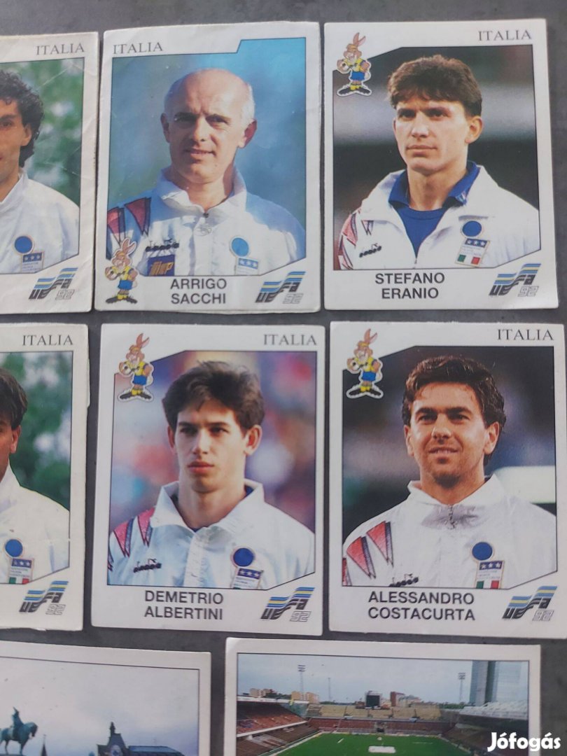 Panini Euro 92 focis kártya