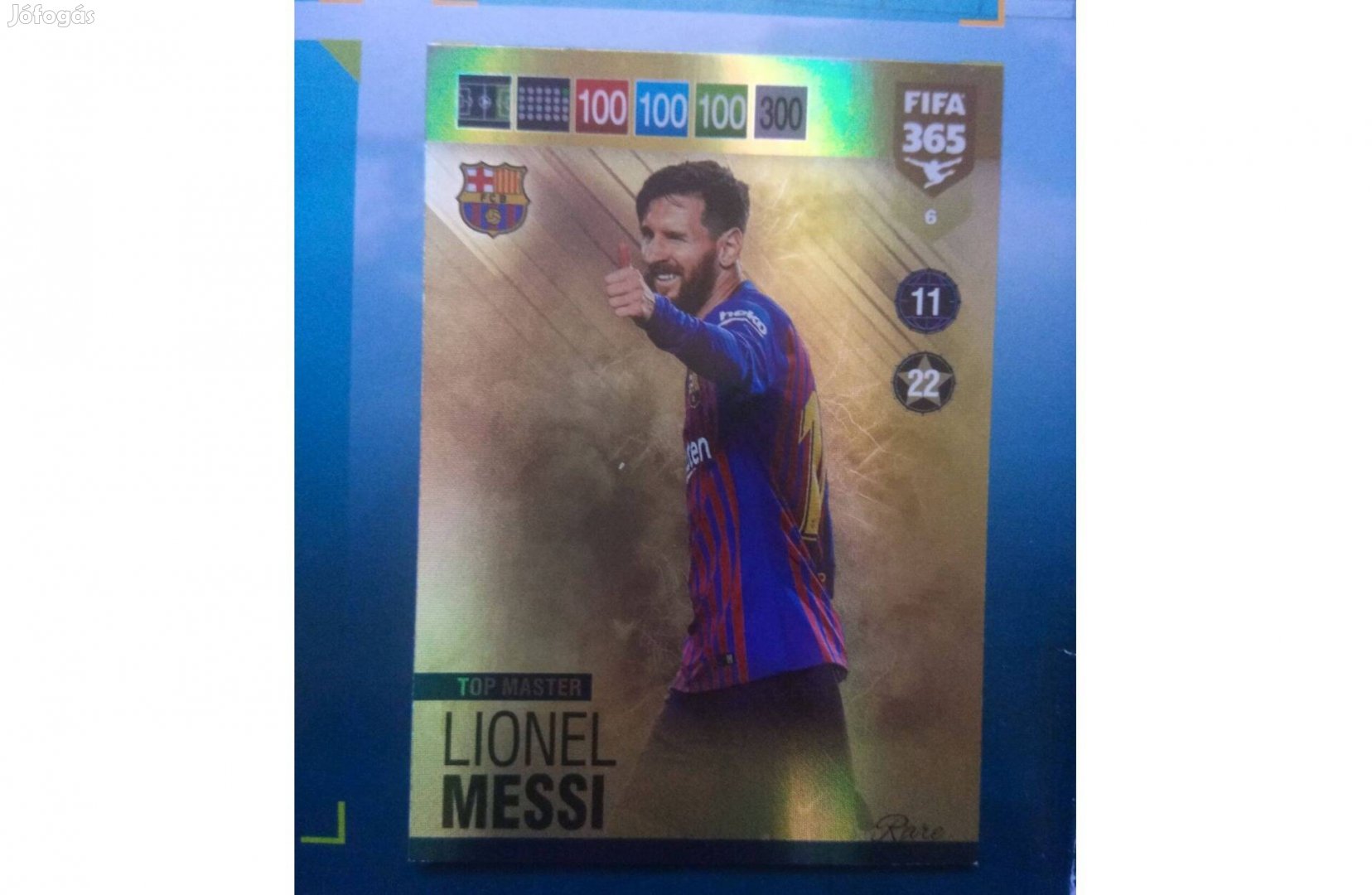 Panini FIFA 365 2019 Adrenalyn Messi (Barcelona) Top Master kártya