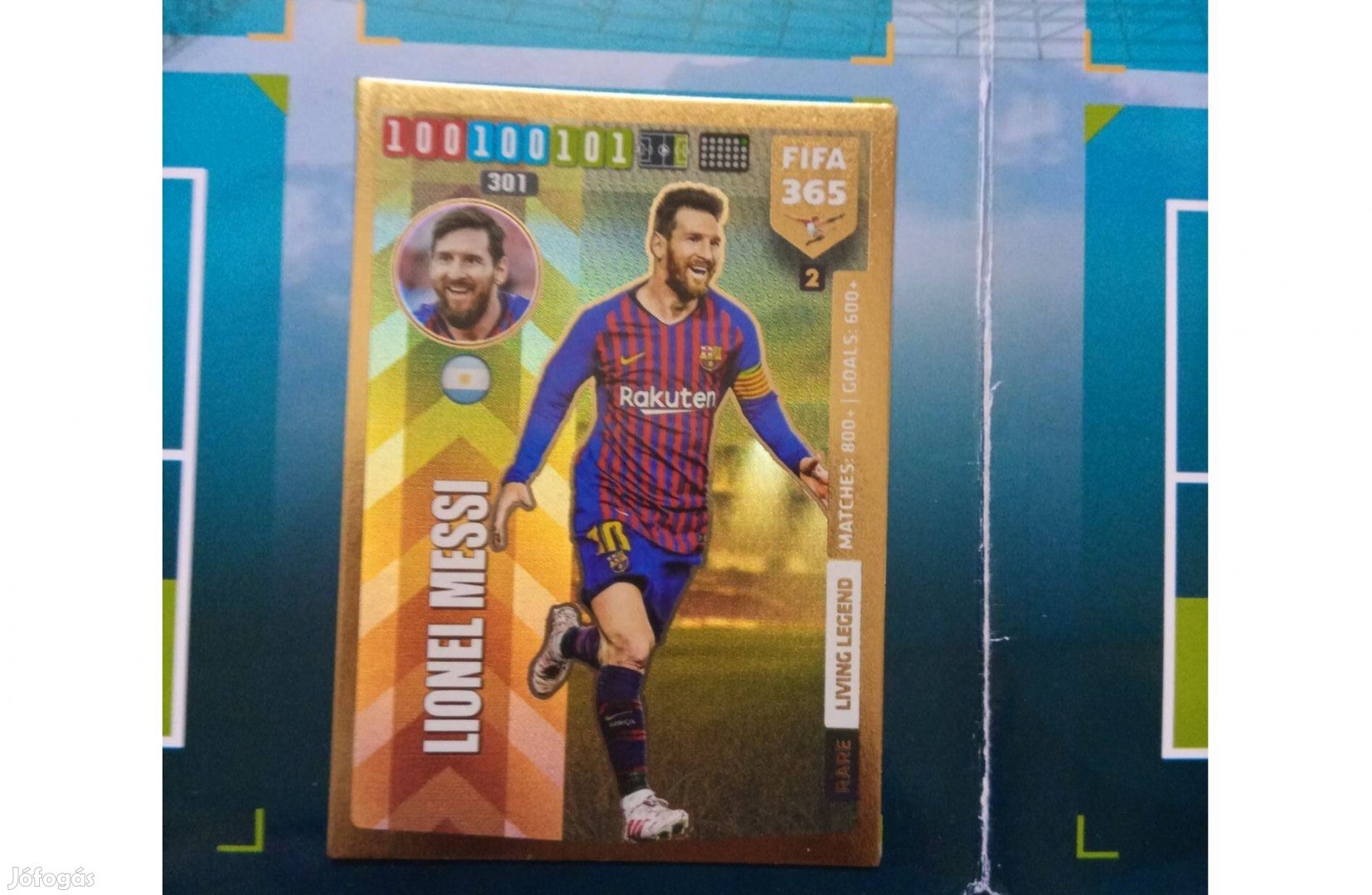 Panini FIFA 365 2020 Messi Living Legend Top Master focis kártya