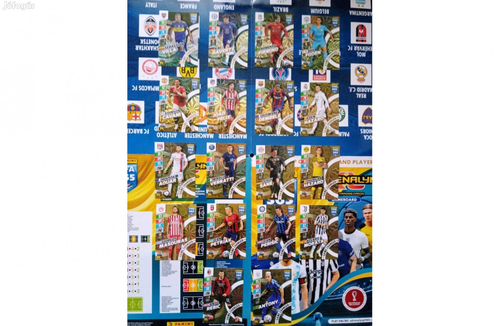 Panini FIFA 365 2022 Adrenalyn Game Changer kártya teljes szett