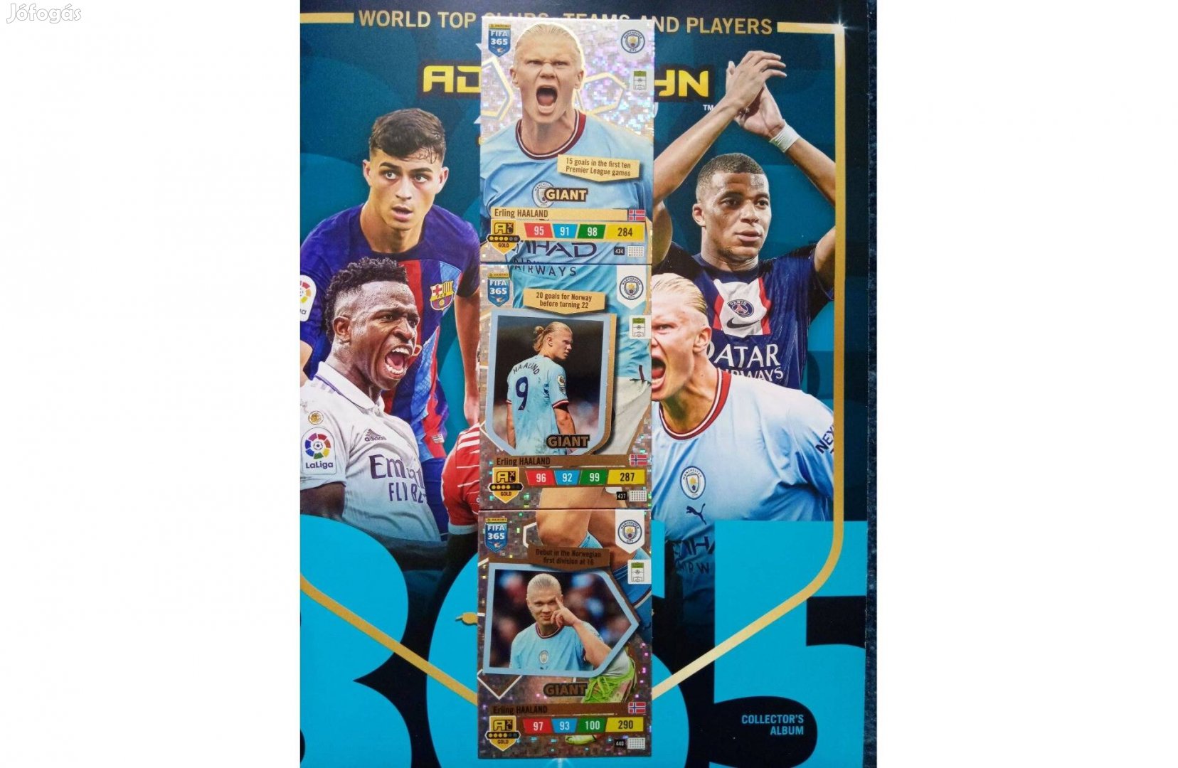 Panini FIFA 365 2023 Adrenalyn Haaland Giant focis kártya