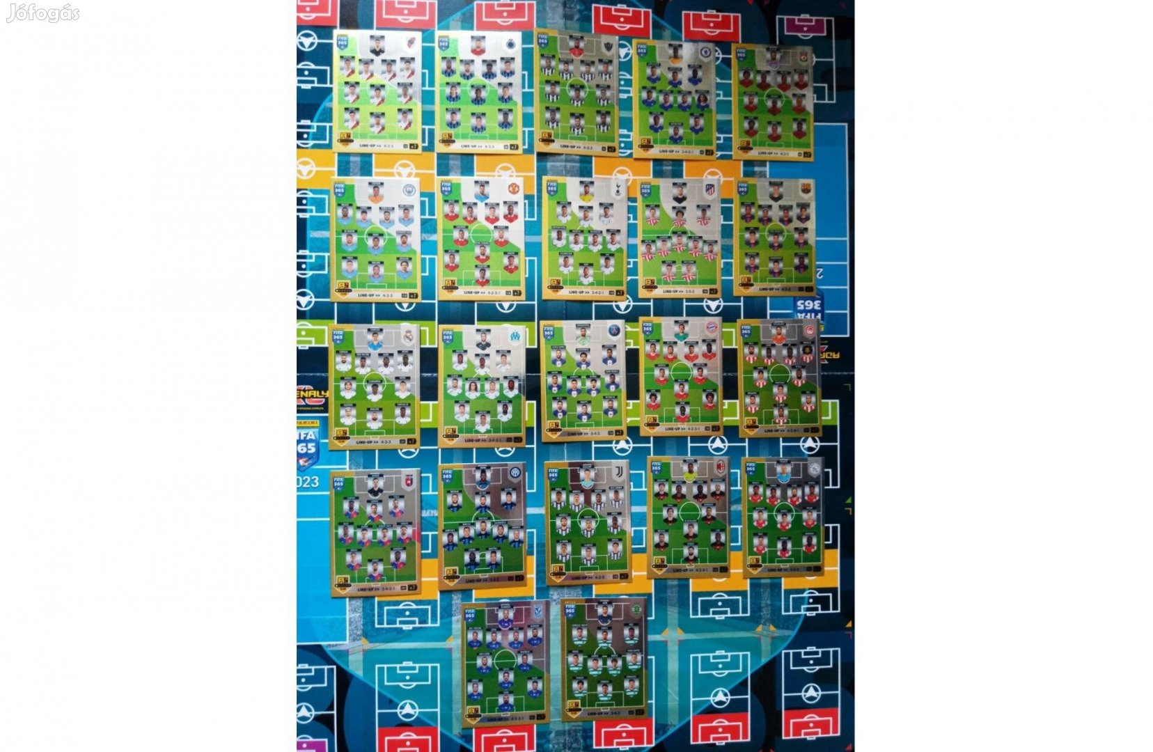 Panini FIFA 365 2023 Adrenalyn Line-up teljes sor focis kártya