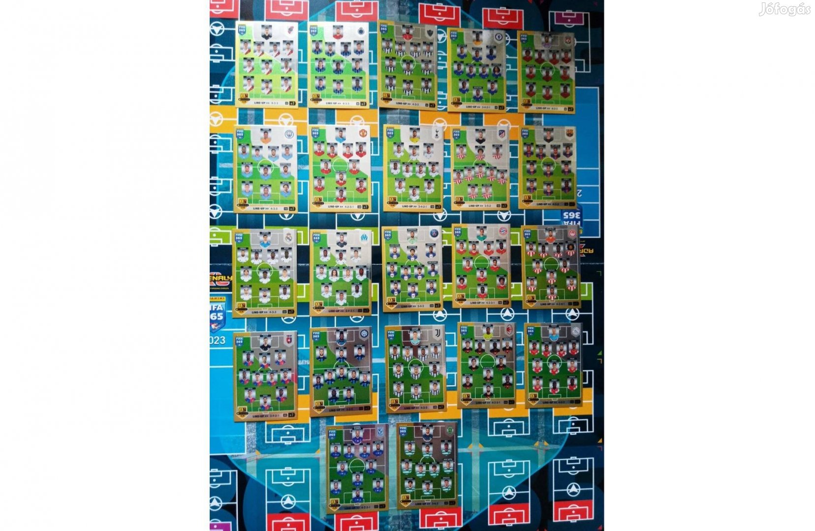 Panini FIFA 365 2023 Adrenalyn Line-up teljes sor focis kártya