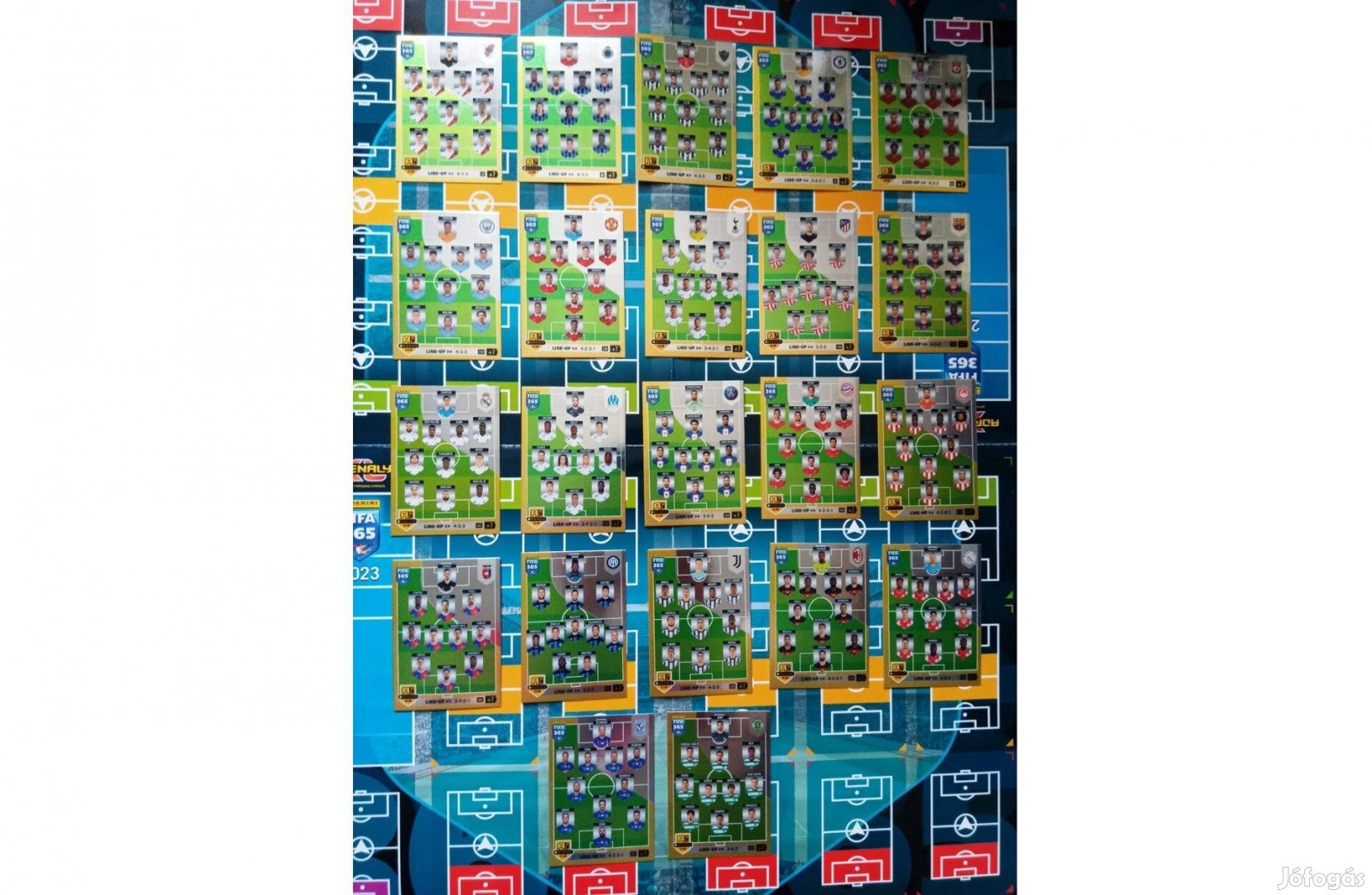 Panini FIFA 365 2023 Adrenalyn Line-up teljes sor kártya