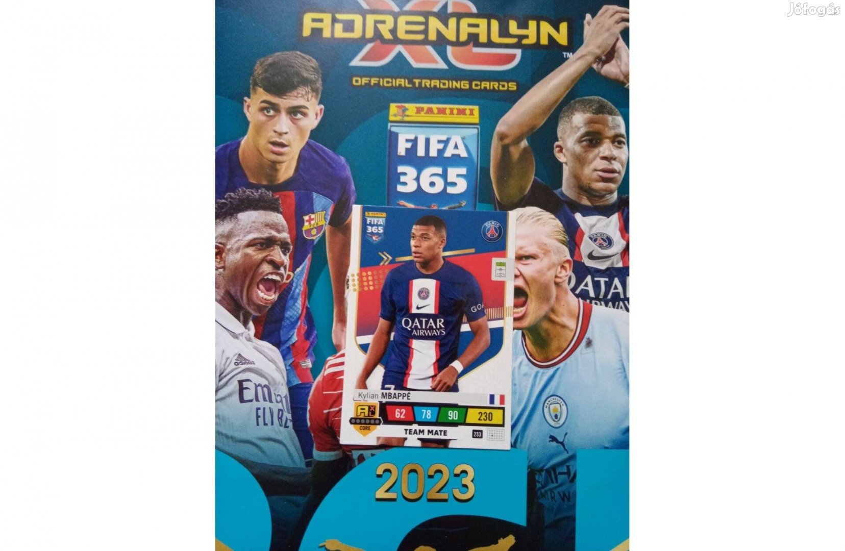Panini FIFA 365 2023 Adrenalyn Mbappé Team Mate focis kártya