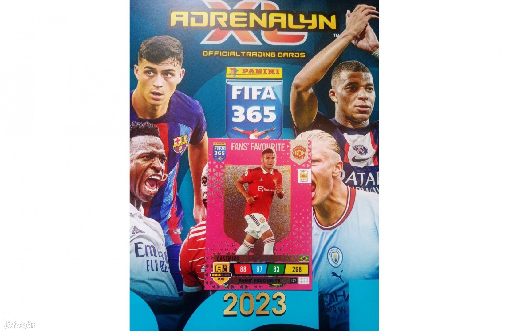 Panini FIFA 365 2023 Adrenalyn XL Casemiro Fans Favourite kártya