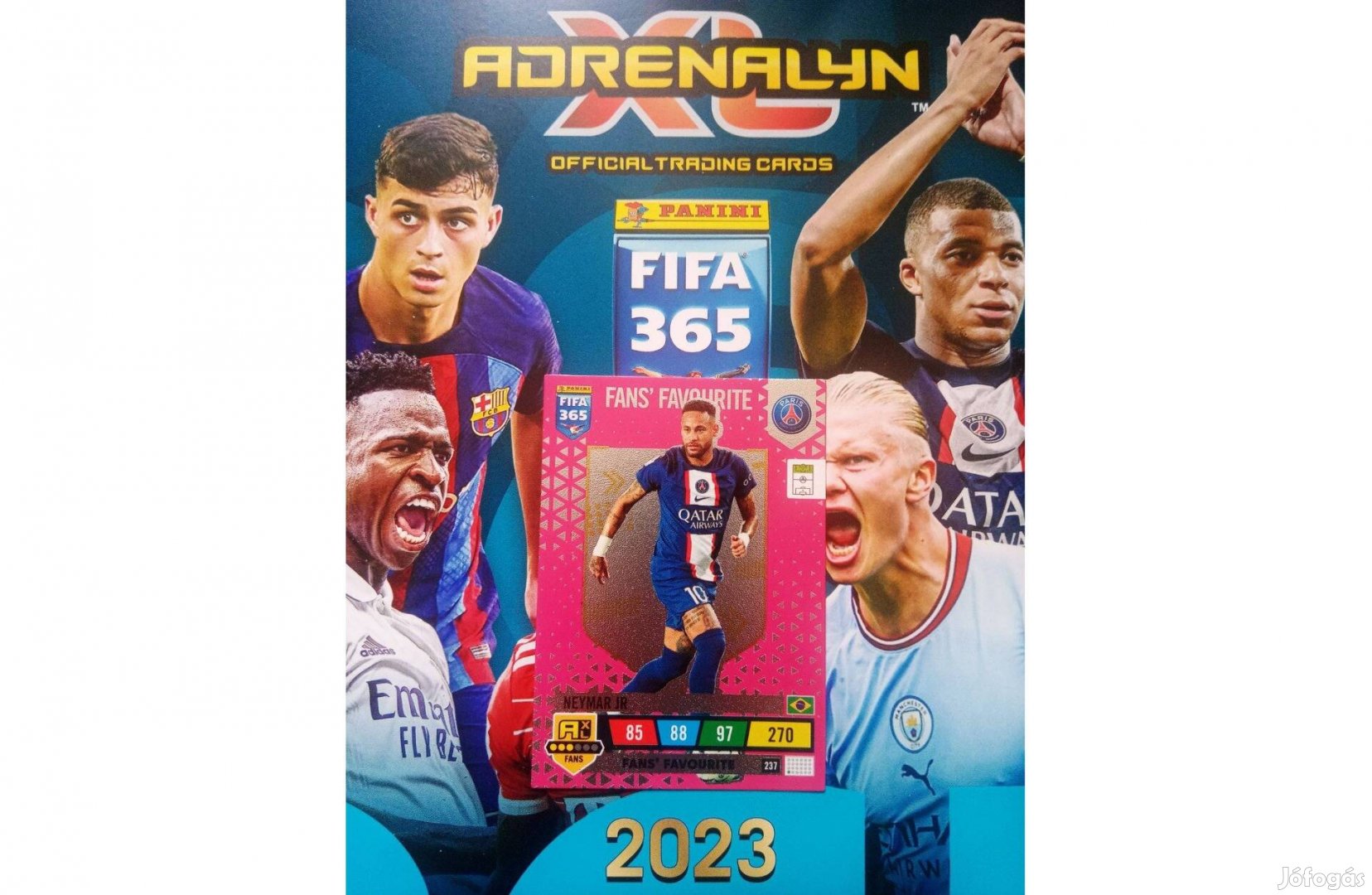 Panini FIFA 365 2023 Adrenalyn XL Neymar Fans Favourite kártya