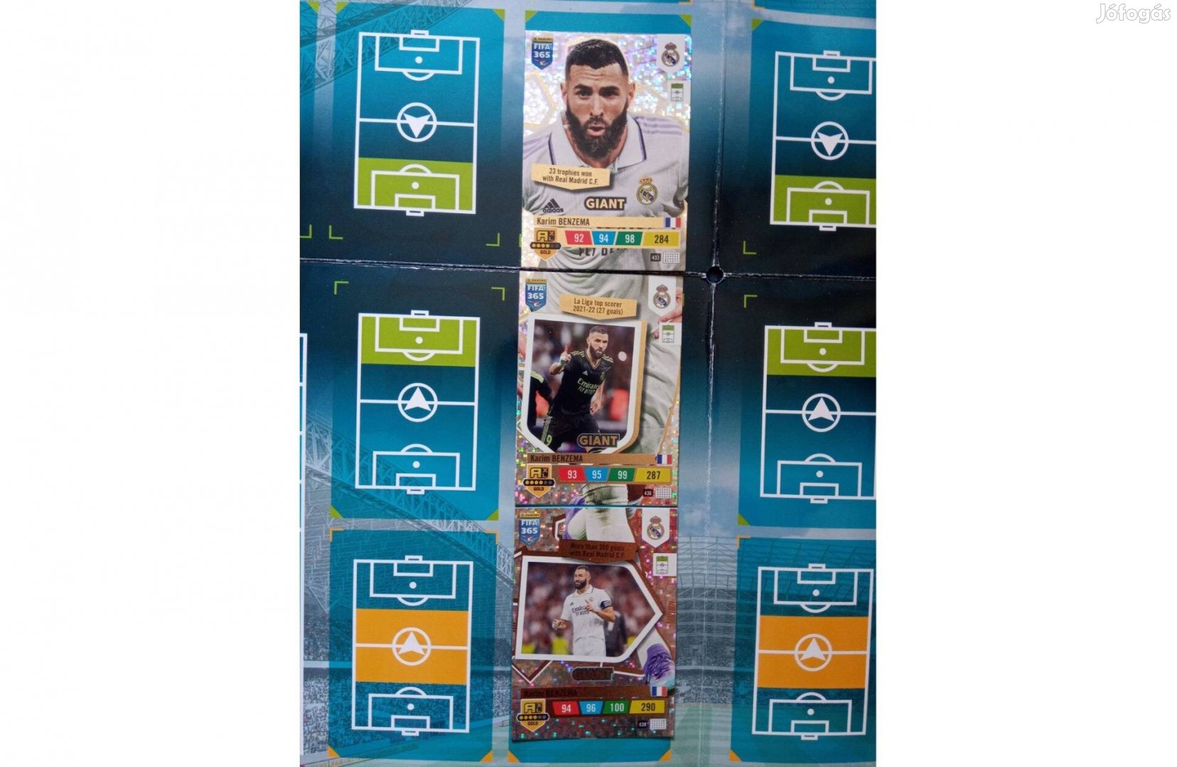 Panini FIFA 365 2023 Karim Benzema (Real Madrid) Giant szett kártya
