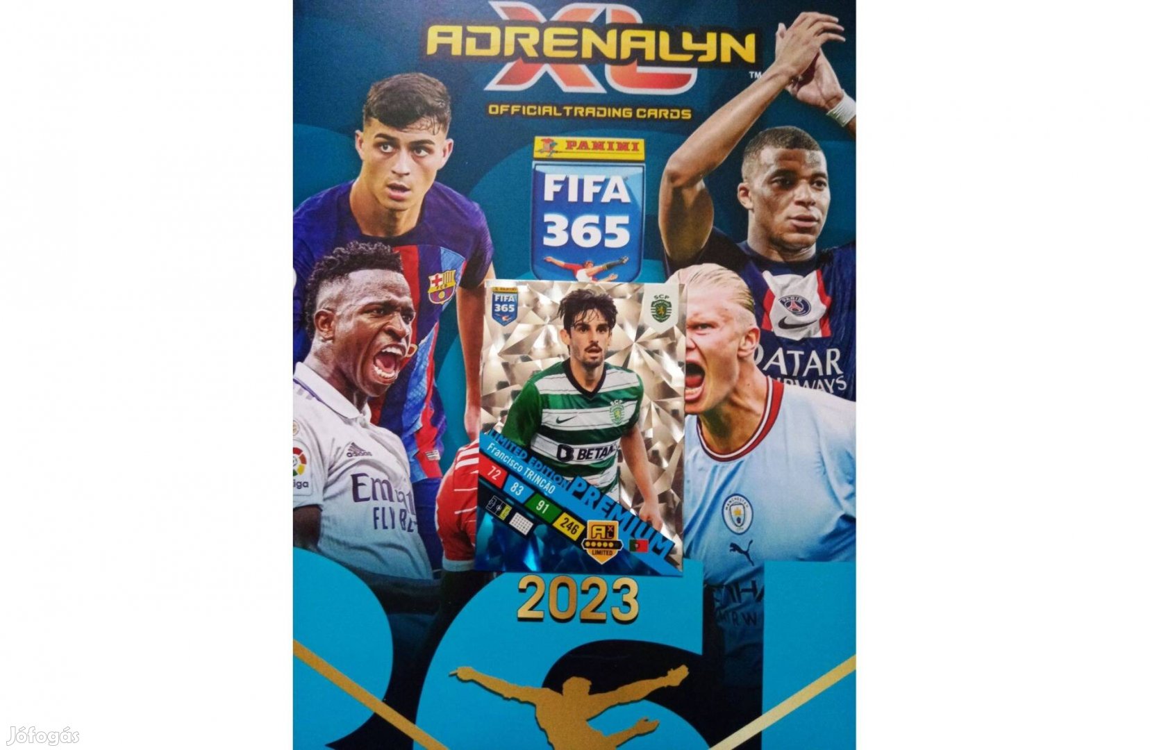 Panini FIFA 365 2023 Trincao Prémium Limited focis kártya