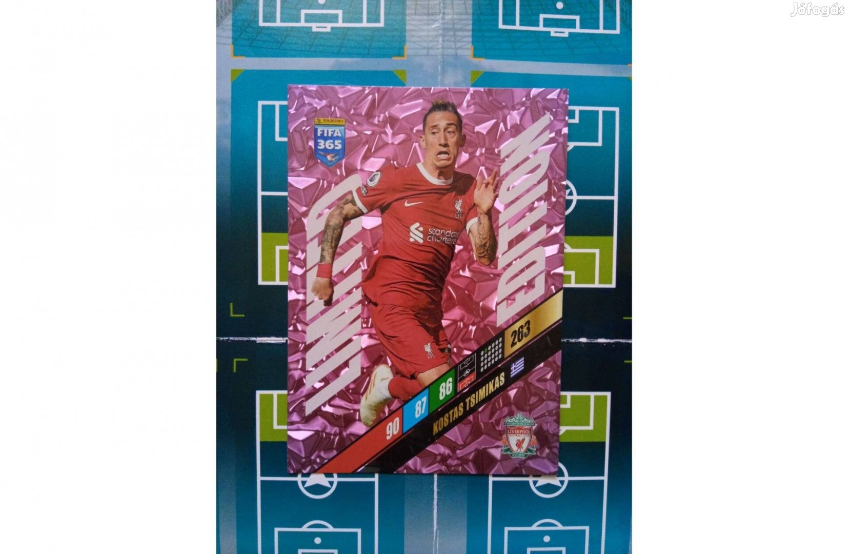 Panini FIFA 365 2024 Adrenalyn Tsimikas XXL Limited kártya