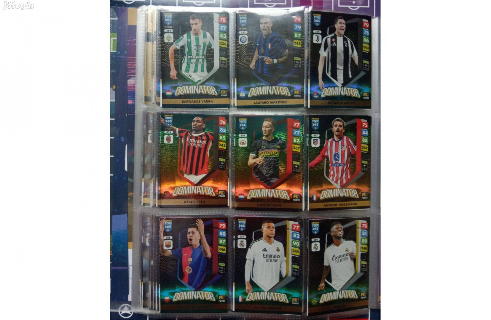 Panini FIFA 365 2025 Adrenalyn Dominator kártya