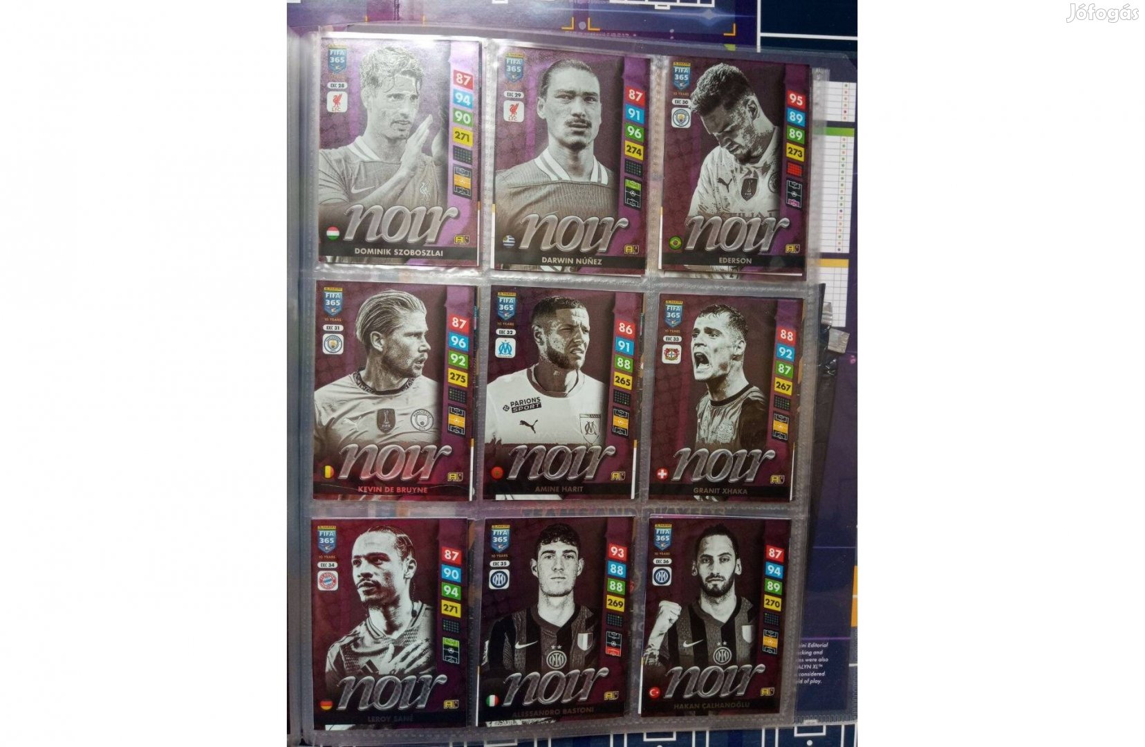Panini FIFA 365 2025 Adrenalyn Noir kártya