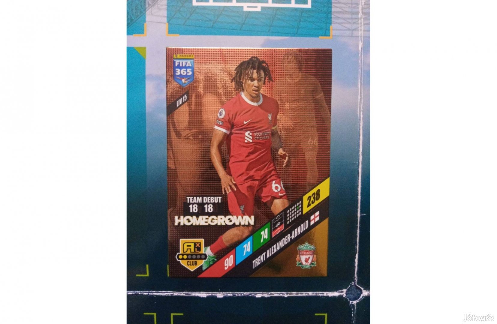 Panini FIFA 365 Adrenalyn 2024 Alexander-Arnold Homegrown focis kártya