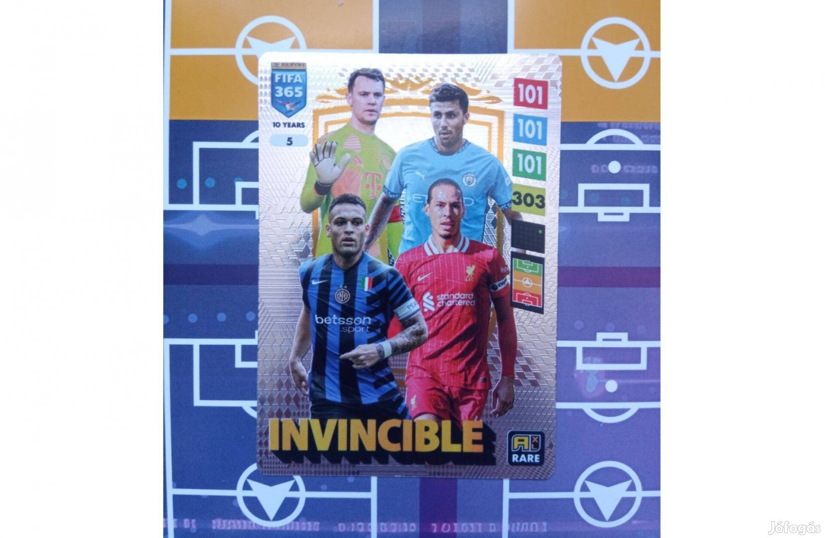 Panini FIFA 365 Adrenalyn 2025 Invincible kártya