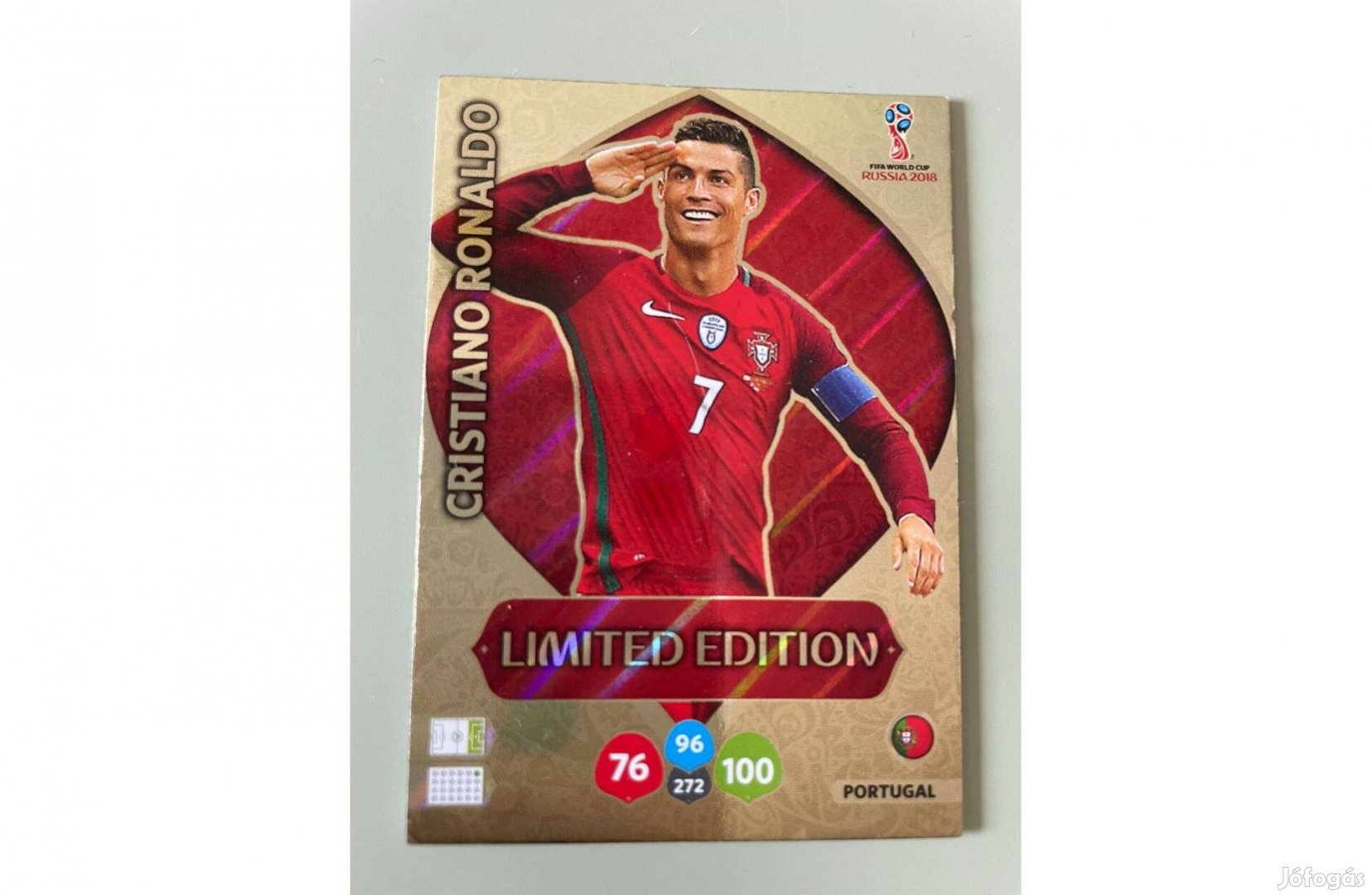 Panini FIFA 365 focis kártya Limited Edition Cristiano Ronaldo 2018