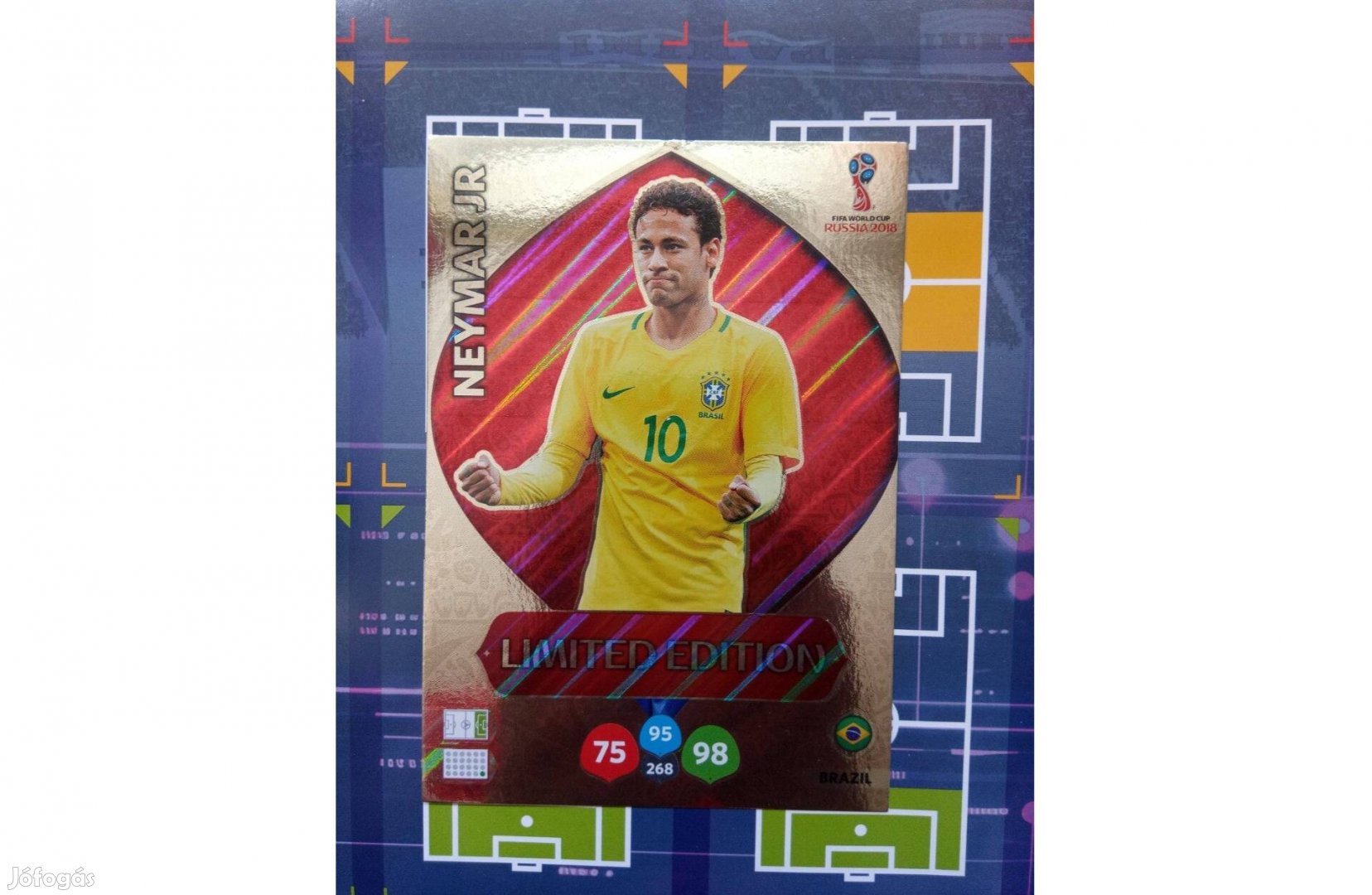 Panini FIFA World Cup 2018 Adrenalyn Neymar Jr XXL Limited kártya
