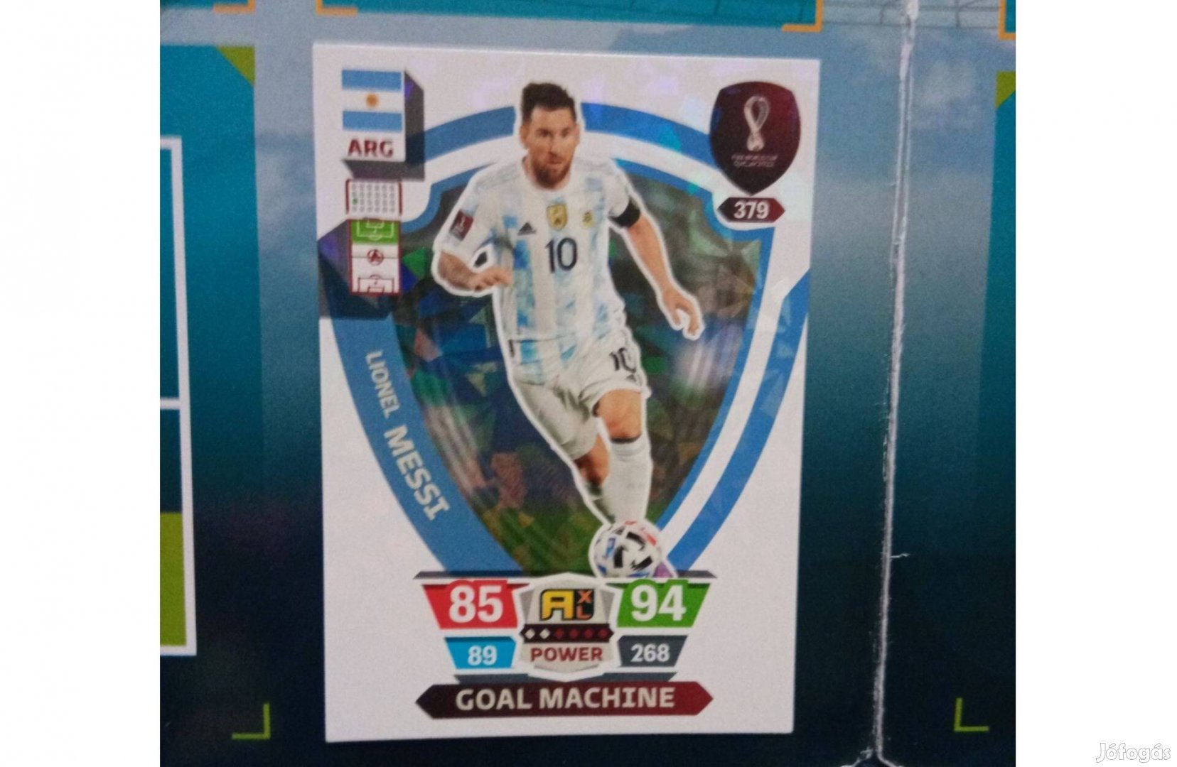 Panini FIFA World Cup Qatar 2022 Goal Machine Messi kártya
