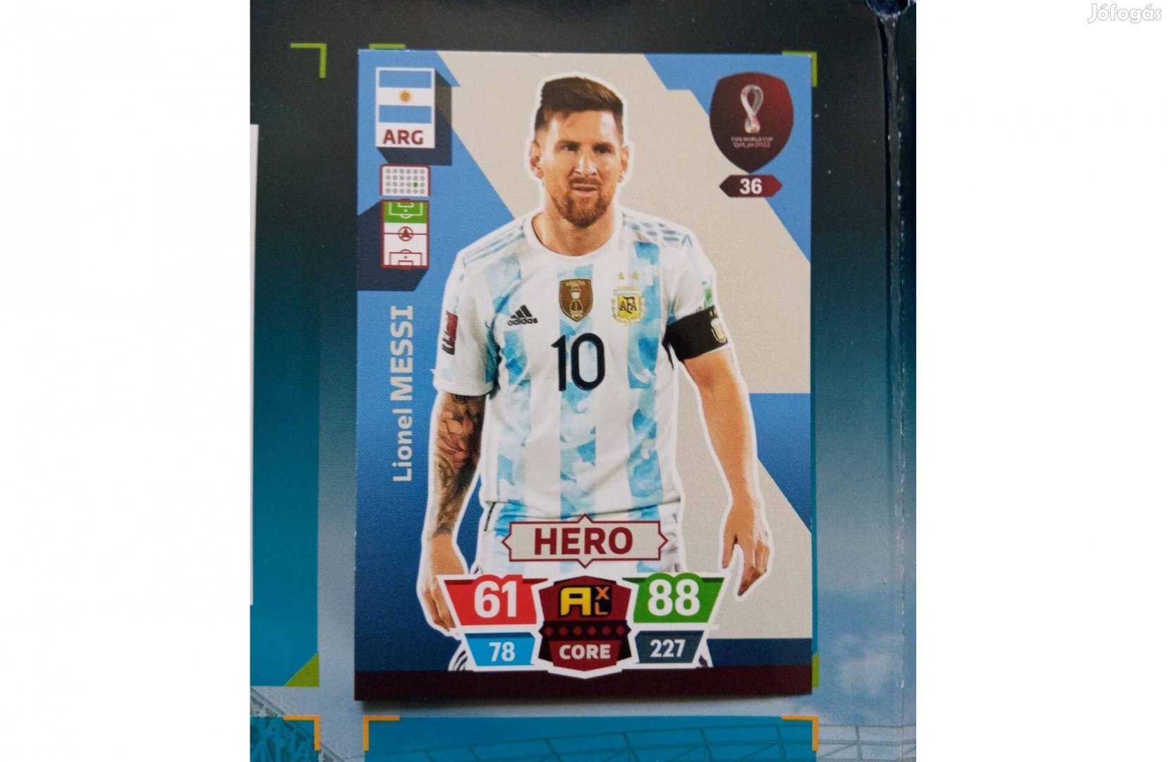 Panini FIFA World Cup Qatar 2022 Hero Messi (Argentína) kártya